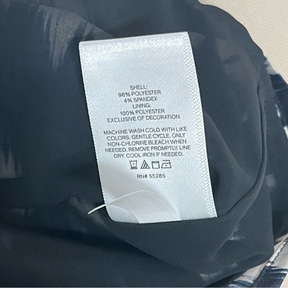 Express Y2K Womens Blouse Pullover Abstract Print Sleeveless Blue Black Medium - Picture 8 of 13